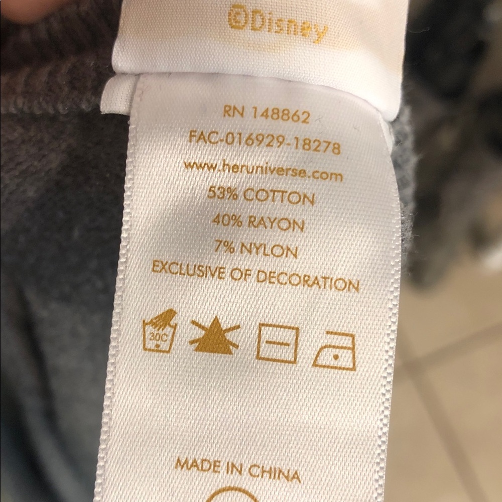 Disney Her Universe Gray Sweater with Mermaid Motif - Picture 6 of 6